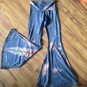 Teeki feather bell bottoms
